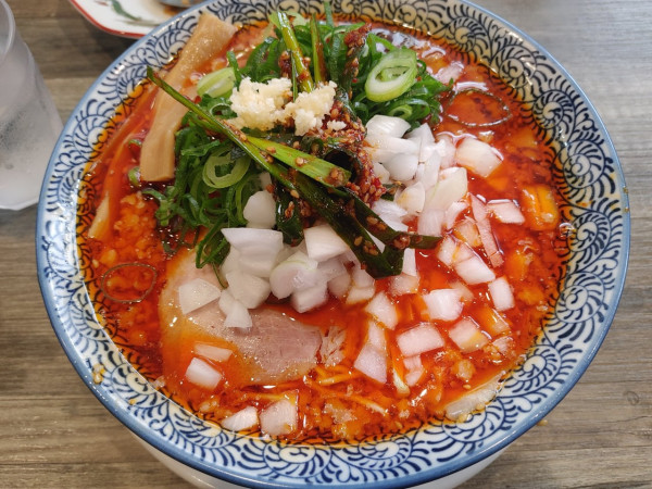 「旨辛麺　２辛」@麺屋EDITION 草津店の写真