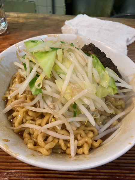 「汁なし」@極太濁流ラーメン ら・けいこ 本店の写真