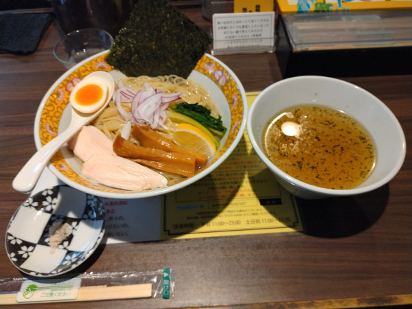 「【限定5/26〜6/1】鯛とシジミの鰹昆布水つけ麺¥1400」@塩生姜らー麺専門店MANNISHの写真