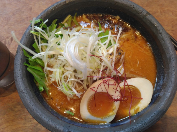 「特製海老ポタらぁめん1150円」@俺の創作らぁめん 極や 上野広小路店の写真