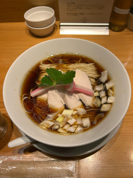 「シン･鶏SOBA(1300円)」@Ginza Noodles むぎとオリーブの写真