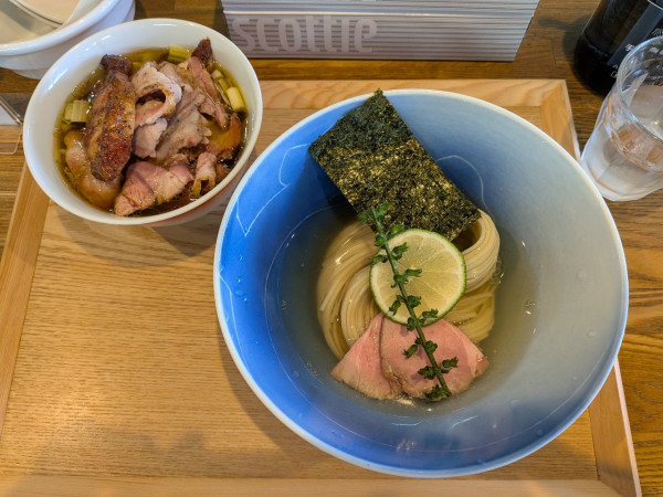 「昆布水つけめん ちょい肉増し 醤油」@YOKOKURA STOREHOUSEの写真