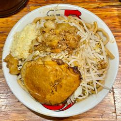 雷そば 特(450g) / ゴワボキ麺 / 野菜増し/ニンニク増