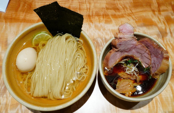 「特製つけ麺＋割りスープ」@迂直の写真