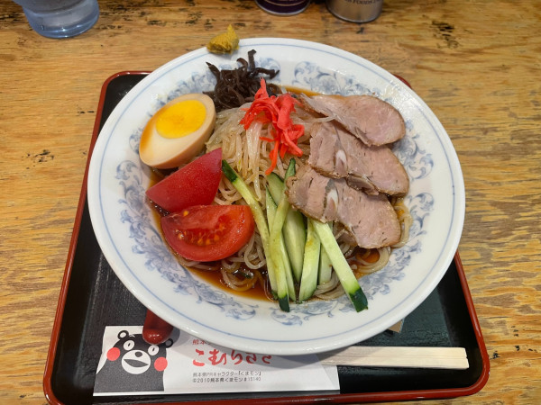 「熊本県産小麦の冷やし中華」@熊本ラーメン こむらさき 新横浜店の写真