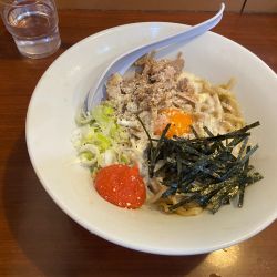 冷やし明太クリームまぜそば