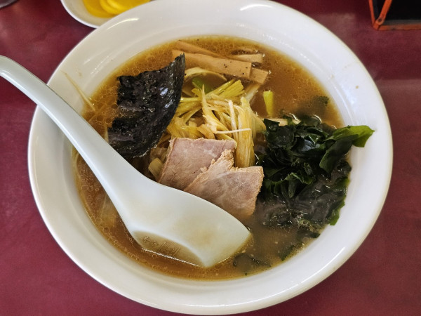 「ネギラーメン　850円」@ラーメンショップ 幸畑店の写真