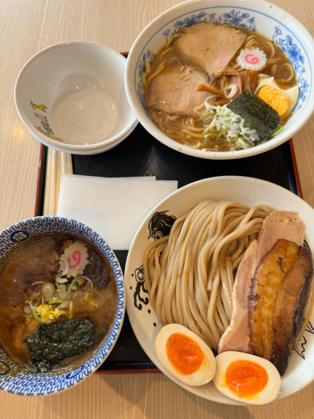 「特製濃厚つけ麺1450円+中華そば1000円」@松戸富田製麺 三井アウトレットパーク木更津店の写真