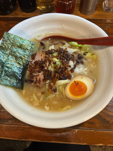「あげねぎらうめん　960円」@らうめん しんかの写真