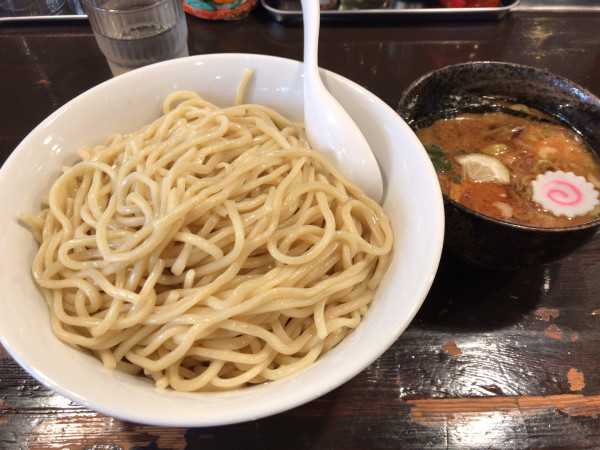 「つけめん 特盛(440g)+クーポン味玉 950円」@麺座でんの写真