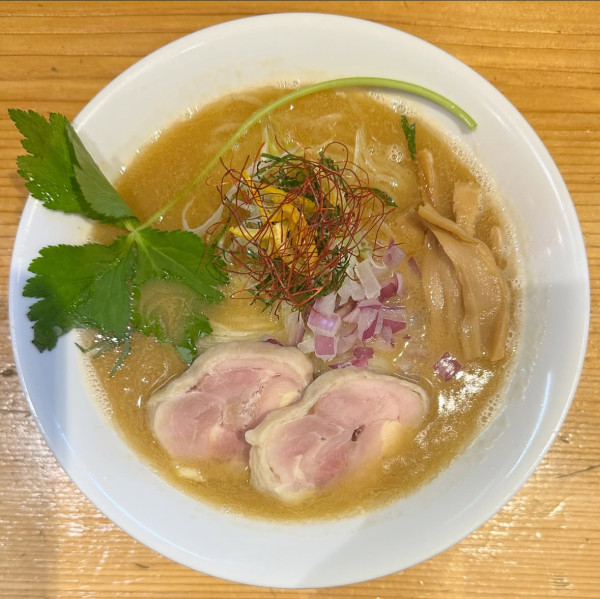 「鯛白湯ラーメン」@廻麺鶏千 梅ヶ丘店の写真