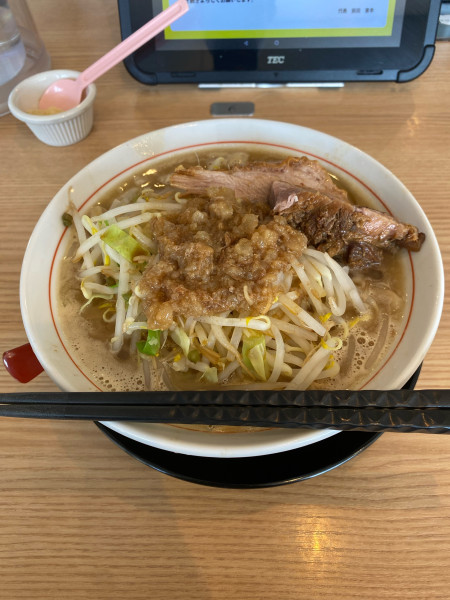 「二郎系ラーメン小ヤサイスクナメアブラオオメ」@TAKUMI no JIROの写真