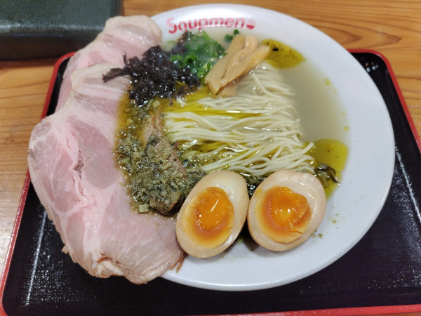 「牡蠣塩ラーメン」@Soupmenの写真