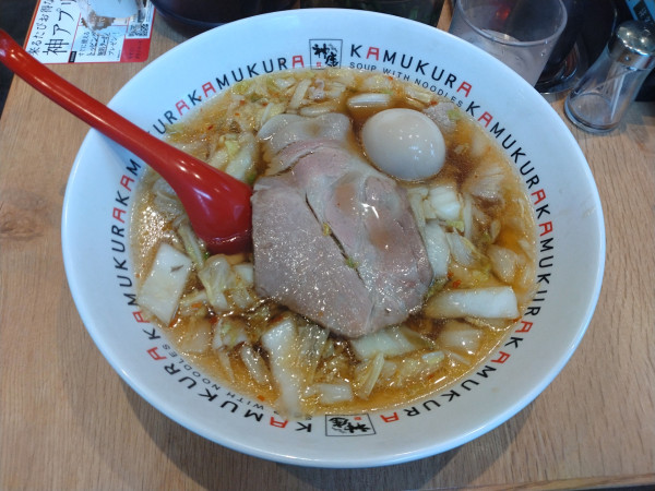 「おいしいラーメン¥850+味玉¥150-」@どうとんぼり神座 ビーンズ赤羽店の写真