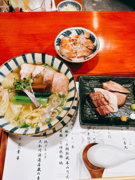 「特製中華そば 煮干し塩」@中華そば 鴨福の写真