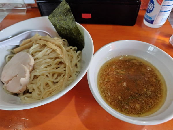 「濃厚鶏白湯つけ麺1050円」@中華そば 来陣の写真
