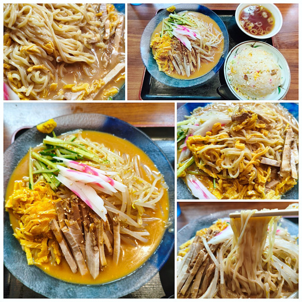 「冷やし中華(胡麻ダレ)&半炒飯セット 1150円」@中華ダイニング いい田の写真