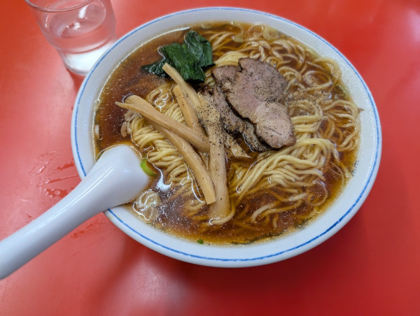 「醤油ラーメン大盛り」@中華そば 成光の写真