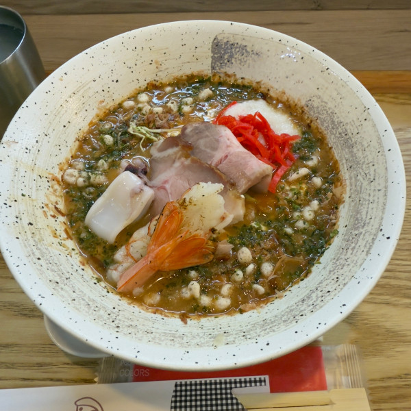 「冷たい飲むお好み焼き」@えびそば 緋彩の写真