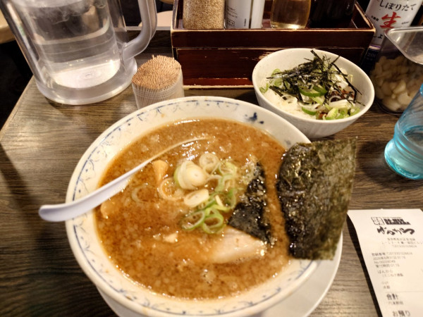 「ばんからラーメン ミニねぎ豚飯」@東京豚骨拉麺 ばんから 池袋東口店の写真