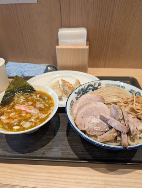 「創業つけ麺＋餃子３個」@舎鈴 幸手店の写真