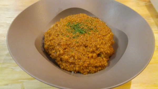 「ランチ キーマカレー 500円」@福島屋 秋葉原店の写真
