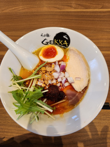 「鶏白湯(赤)」@らぁ麺 GEKKAの写真