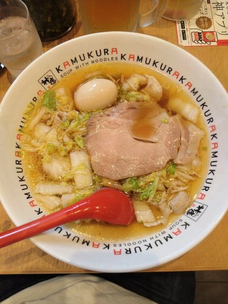 「煮玉子ラーメン」@どうとんぼり神座 ビーンズ赤羽店の写真
