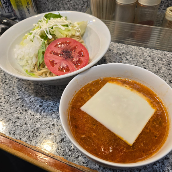 「【気まぐれ限定】モスつけ麺 type-zero」@麺屋 有希の写真