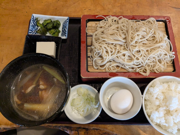 「鴨せいろ（ランチ）1000円」@角清の写真