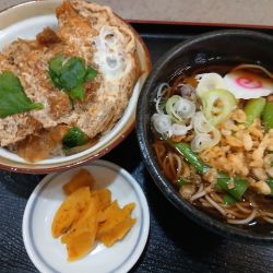 半たぬき蕎麦と半かつ丼セット 1150円