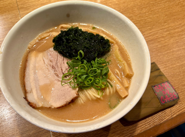 「鶏白湯醤油並+あおさのり」@中華そば 桃李の写真