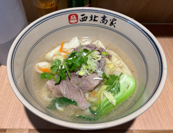 「あっさり牛肉麺」@手打ち𰻞𰻞麺 西北高家 ひばりヶ丘店の写真