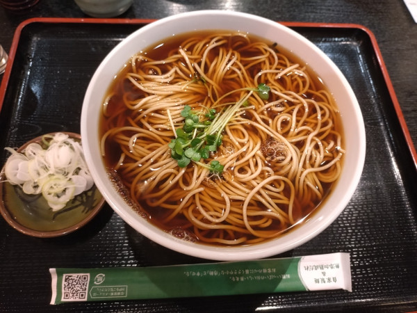 「かけそば430円＋大盛り120円」@そば処 味奈登庵 港南台店の写真