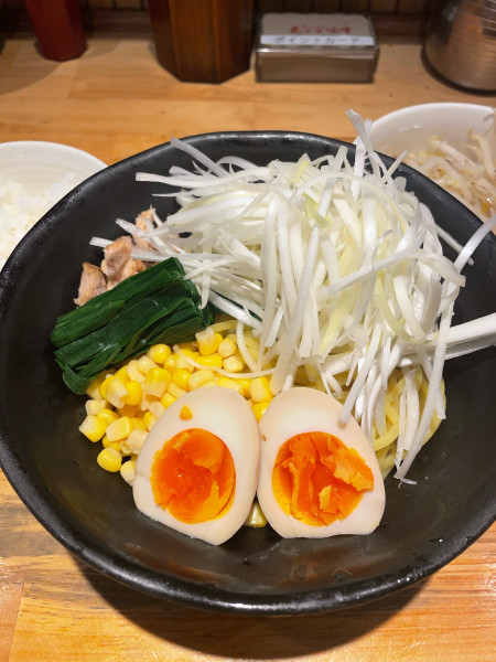 「冷やし中華 無限もやし ライス」@花木流味噌 三鷹店の写真