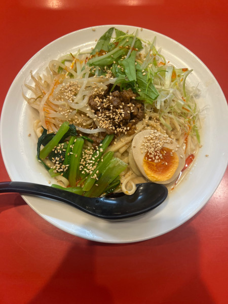 「冷やし担々つけ麺950円」@つけめん工房 浅草製麺所の写真