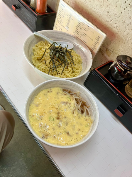 「納豆つけ麺+半チャーハン(Dセット納豆トッピング)」@中華の店 勝楽の写真