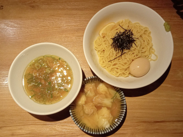 「白旨特製つけsoba＋味付玉子」@中華soba いそべの写真