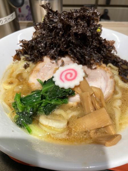 「極上中華そば（岩のり増し）」@麺屋 音 人形町店の写真