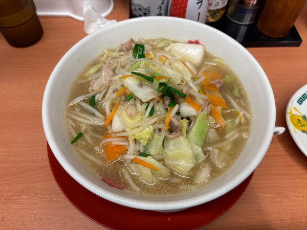 「タンメン　麺硬め」@日高屋 浦和東口店の写真