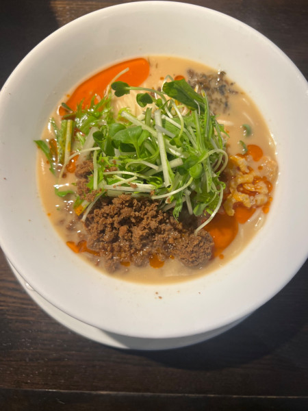 「冷やし担々麺（白胡麻）1200円」@四川担担麺 阿吽 湯島店の写真