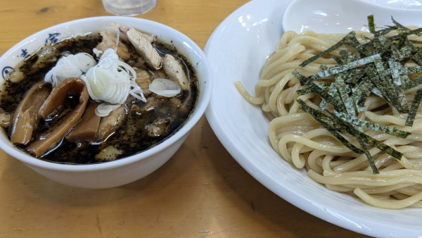 「チャーシューつけそば1200えん」@中華そば 喜富の写真