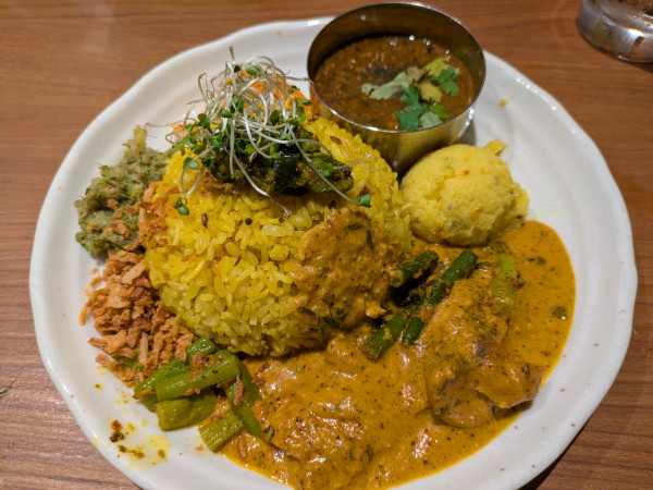 「2種合掛けカレー」@パリーカリーの写真