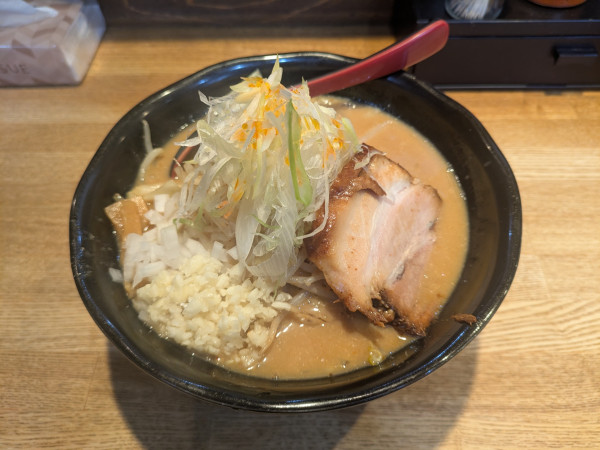 「味噌らーめん（野菜にんにく）」@萬馬軒 橙 池袋店の写真