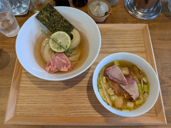 「昆布水つけめん 塩 並」@YOKOKURA STOREHOUSEの写真