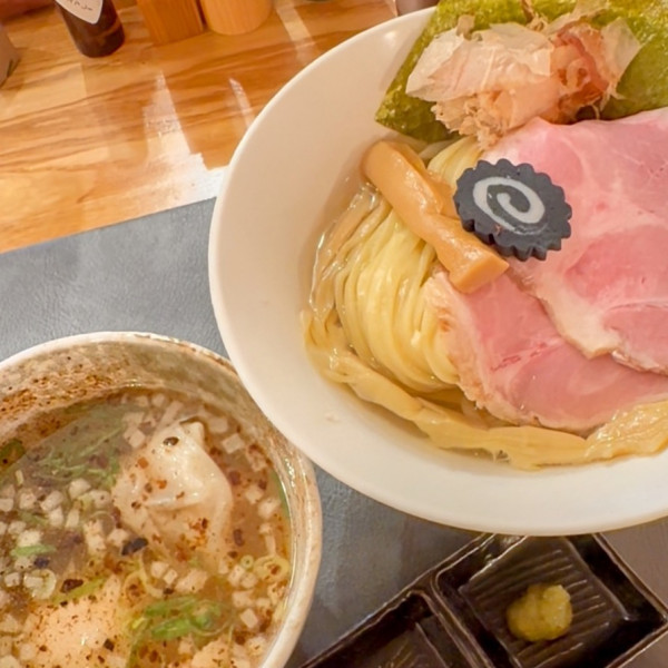 「【限定】特製 昆布水つけ麺（塩ポルチーニ）￥１,３２０」@麺屋 星花灯の写真