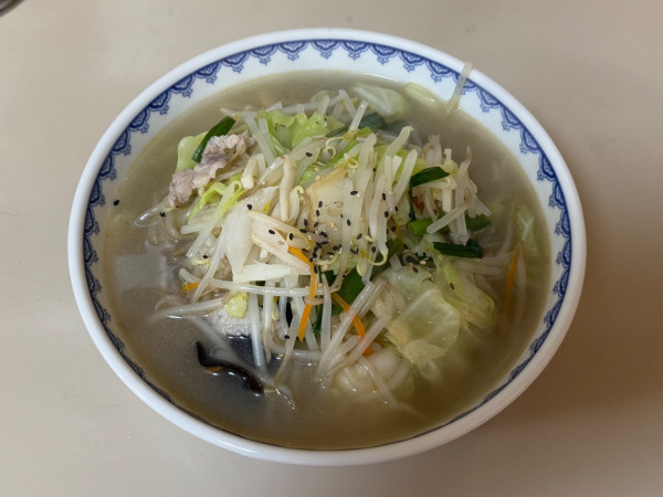 「タンメン（手もみ平打麺）」@あざみやの写真