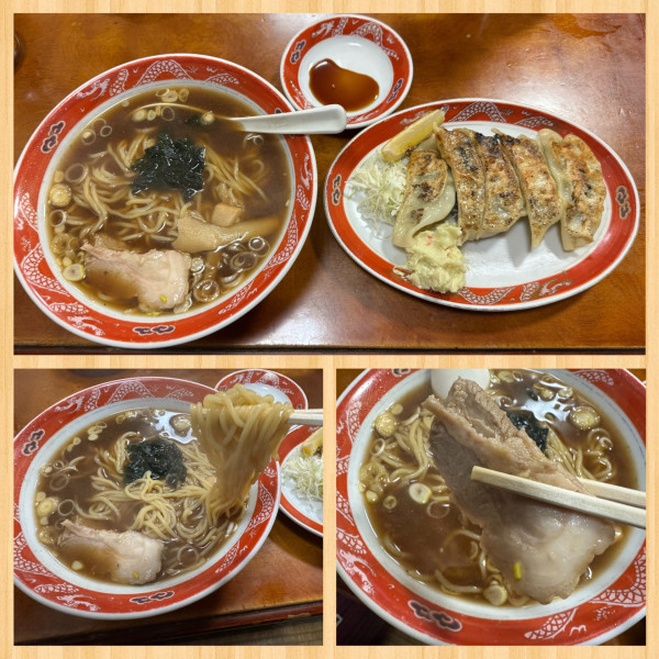 「ラーメン 600円・餃子 500円」@餃子ハウスの写真