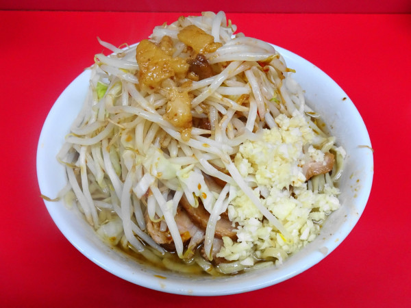 「小豚（1,000円）全部」@ラーメン二郎 千住大橋駅前店の写真