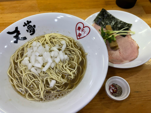 「黄金の100パーセント煮干しらーめん1100円」@めんや天夢の写真